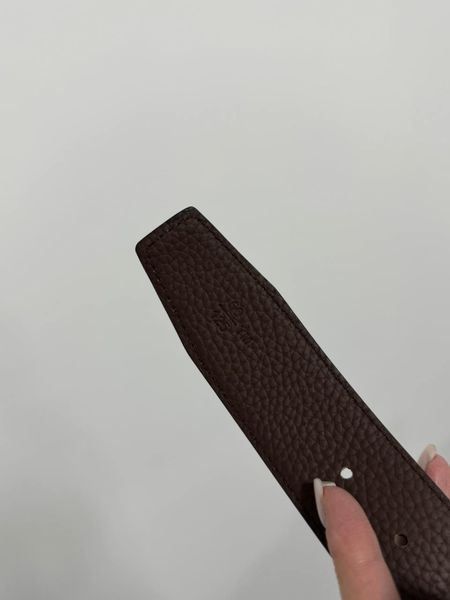 Шкіряний ремінь Louis Vuitton Leather Belt Black/Black із фірмовою металевою пряжкою 6616501 фото