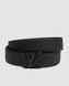 Шкіряний ремінь Louis Vuitton Leather Belt Black/Black із фірмовою металевою пряжкою 6616501 фото 8