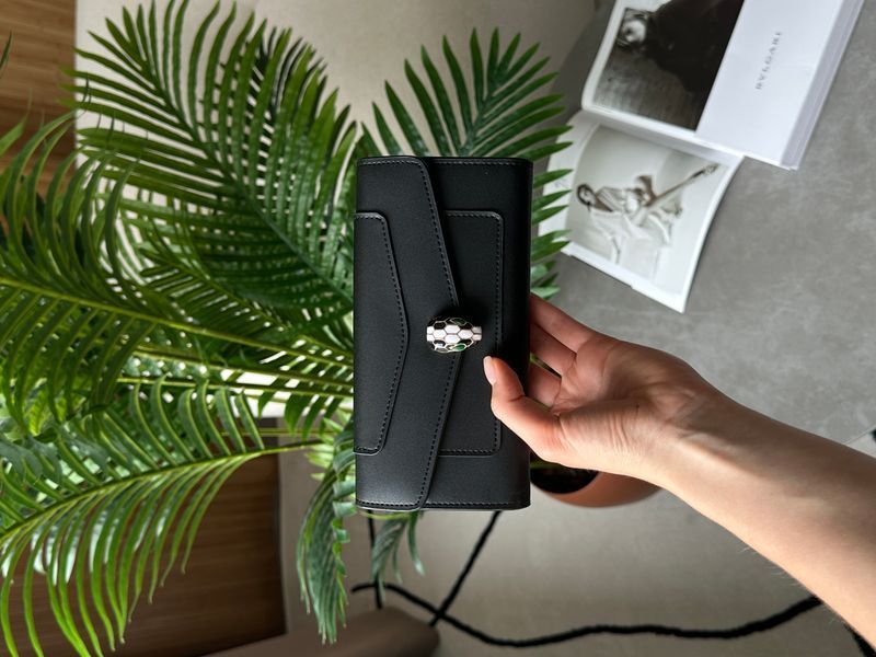 Bvlgari Serpenti Forever Large Wallet Black 881991 фото