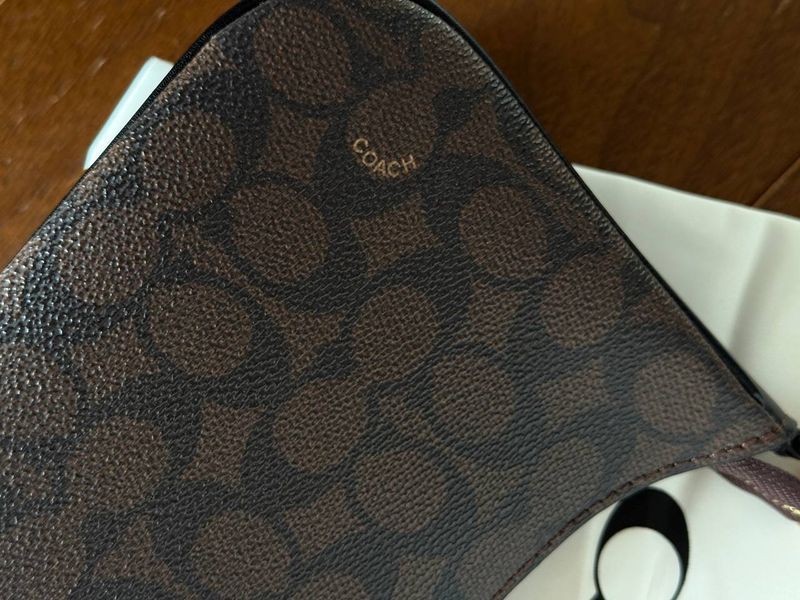 Coach Teri Shoulder Bag In Signature Canvas Brown/Black [крафтова коробка] pr97039 фото