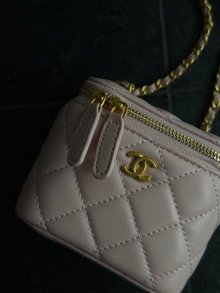 Chanel Classic powder Lambskin Pearl Crush Mini Vanity Case Магнітна Коробка pr3801 фото