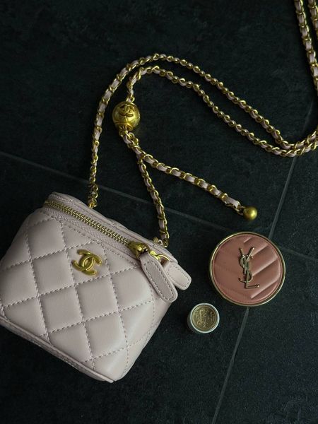 Chanel Classic powder Lambskin Pearl Crush Mini Vanity Case Магнітна Коробка pr3801 фото