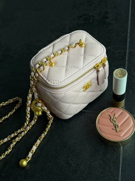 Chanel Classic powder Lambskin Pearl Crush Mini Vanity Case Магнітна Коробка pr3801 фото