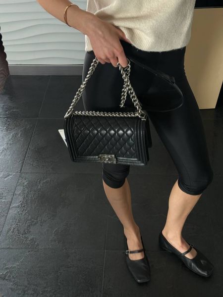 Chanel Medium Boy Black/Silver Caviar RHW Коробка магніт pr2913 фото