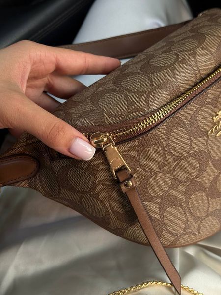 Coach Signature Belt Bag Fanny Pack Beige [оригінальна коробка] pr8726 фото