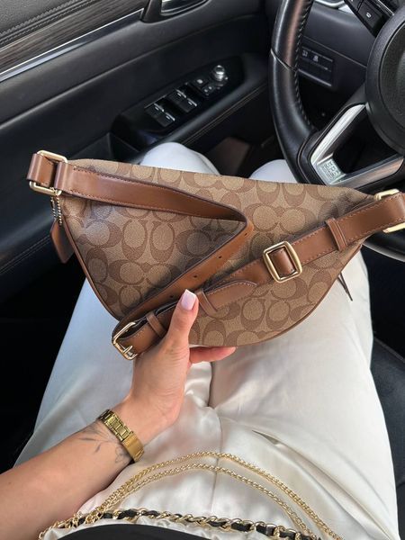 Coach Signature Belt Bag Fanny Pack Beige [оригінальна коробка] pr8726 фото