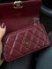 Chanel Calfskin Quilted Perfect Fit Wallet On Chain Burgundy/Gold Коробка магніт pr9911 фото 15