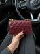 Chanel Calfskin Quilted Perfect Fit Wallet On Chain Burgundy/Gold Коробка магніт pr9911 фото 6