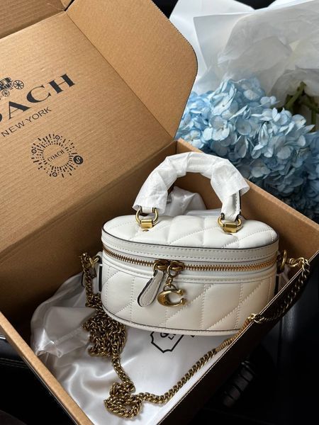 Coach Trail Crossbody With Pillow Quilting MILK крафтова коробка pr0975 фото