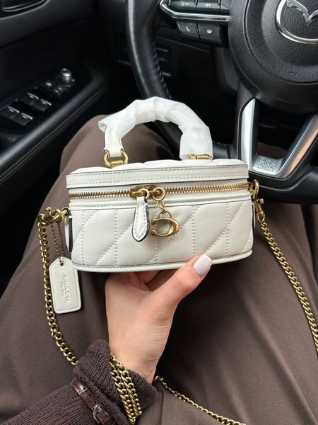 Coach Trail Crossbody With Pillow Quilting MILK крафтова коробка pr0975 фото