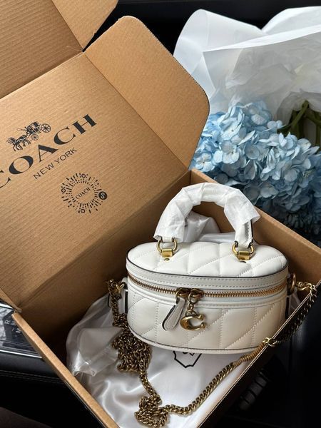 Coach Trail Crossbody With Pillow Quilting MILK крафтова коробка pr0975 фото