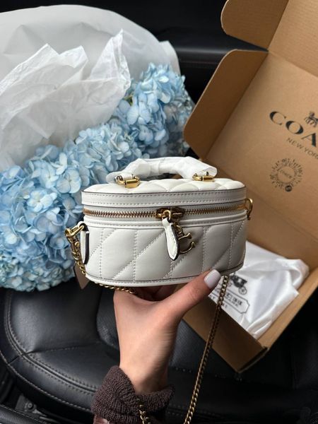 Coach Trail Crossbody With Pillow Quilting MILK крафтова коробка pr0975 фото
