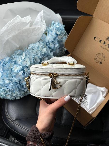 Coach Trail Crossbody With Pillow Quilting MILK крафтова коробка pr0975 фото