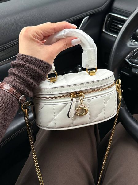 Coach Trail Crossbody With Pillow Quilting MILK крафтова коробка pr0975 фото