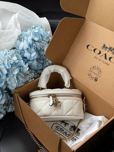 Coach Trail Crossbody With Pillow Quilting MILK крафтова коробка pr0975 фото