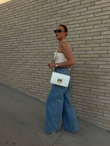 Pinko Love Click Classic Crossbody Bag in Quilted Leathe White Medium [оригінальна коробка] pk07680 фото