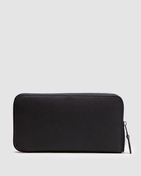 Hermes Evelyne Long Chevre Leather Long Bill Wallet Black 882010 фото