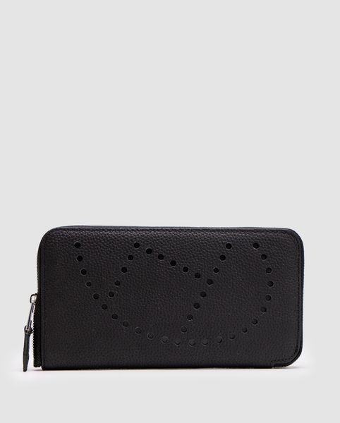 Hermes Evelyne Long Chevre Leather Long Bill Wallet Black 882010 фото