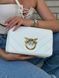 Pinko Love Click Classic Crossbody Bag in Quilted Leathe White Medium [оригінальна коробка] pk07680 фото 12