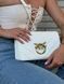 Pinko Love Click Classic Crossbody Bag in Quilted Leathe White Medium [оригінальна коробка] pk07680 фото 9