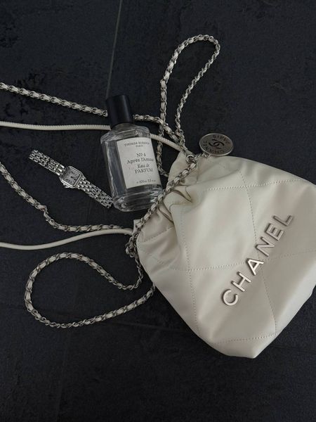 Chanel Milk Quilted Calfskin Mini 20 Bag Silver Hardware Магнітна Коробка pr2980 фото