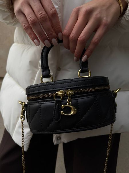 Coach Trail Crossbody With Pillow Quilting Black [крафтовва коробка] pr0076 фото