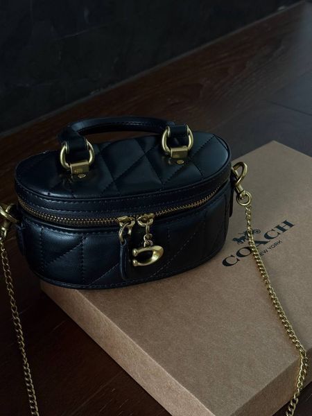 Coach Trail Crossbody With Pillow Quilting Black [крафтовва коробка] pr0076 фото