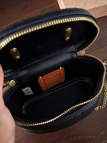 Coach Trail Crossbody With Pillow Quilting Black [крафтовва коробка] pr0076 фото