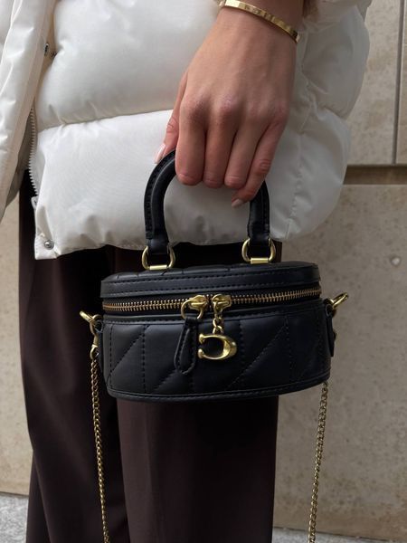 Coach Trail Crossbody With Pillow Quilting Black [крафтовва коробка] pr0076 фото