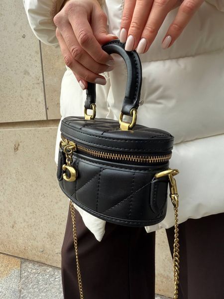 Coach Trail Crossbody With Pillow Quilting Black [крафтовва коробка] pr0076 фото