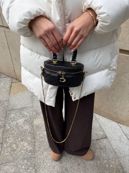 Coach Trail Crossbody With Pillow Quilting Black [крафтовва коробка] pr0076 фото