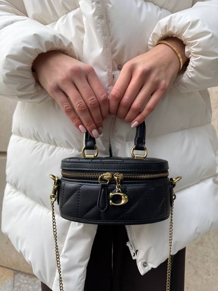 Coach Trail Crossbody With Pillow Quilting Black [крафтовва коробка] pr0076 фото