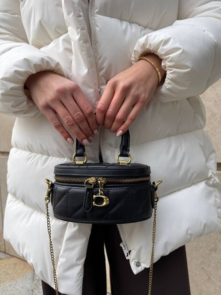 Coach Trail Crossbody With Pillow Quilting Black [крафтовва коробка] pr0076 фото