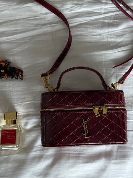 Saint Laurent Gaby Vanity Lacquered Leather Shoulder Bag Red Оригінальна коробка pr7008 фото
