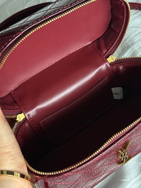 Saint Laurent Gaby Vanity Lacquered Leather Shoulder Bag Red Оригінальна коробка pr7008 фото