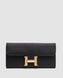 Hermes Constance Long To Go Wallet Black/Gold  882021 фото 4
