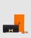 Hermes Constance Long To Go Wallet Black/Gold  882021 фото 1