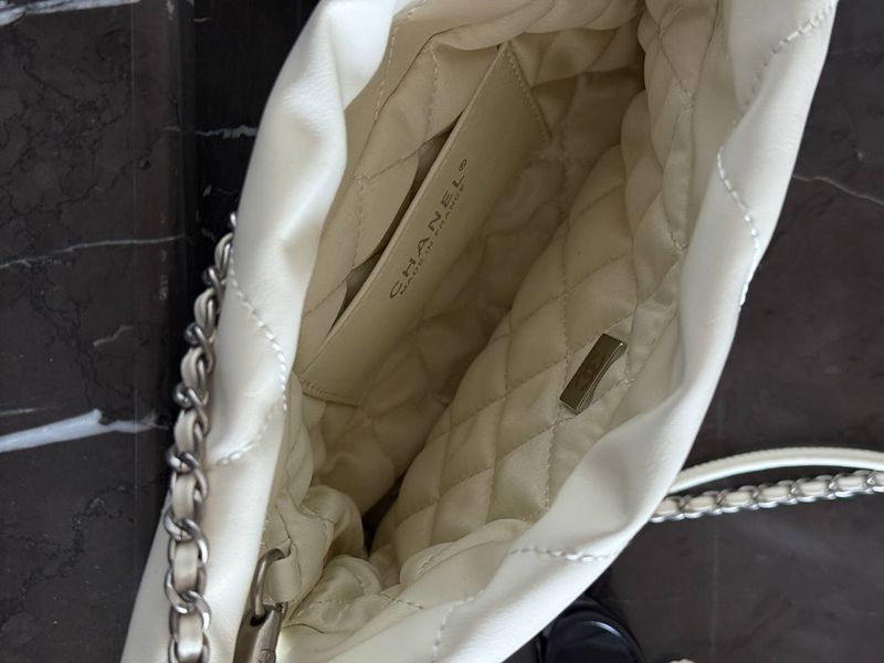 Chanel Milk Quilted Calfskin Mini 20 Bag Silver Hardware Магнітна Коробка pr2980 фото