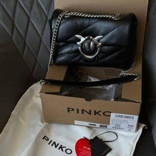 Pinko Baby Love Bag Puff Maxi Quilt Black/Silver [оригінальна коробка] pr10245 фото