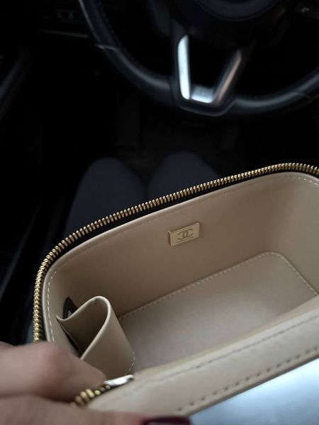 Chanel Classic Black Lambskin Pearl Crush Vanity Bag Black/Gold [оригінальна магнітна коробка] pr2066 фото