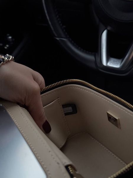Chanel Classic Black Lambskin Pearl Crush Vanity Bag Black/Gold [оригінальна магнітна коробка] pr2066 фото