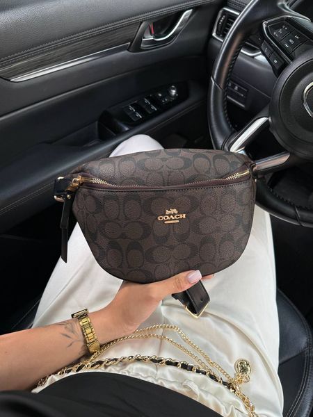 Coach Signature Belt Bag Fanny Pack Brown [оригінальна коробка] pr8727 фото