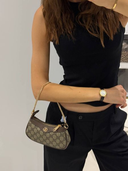 Gucci Ophidia Gg Small Handbag Brown [магнітна коробка] G0987 фото