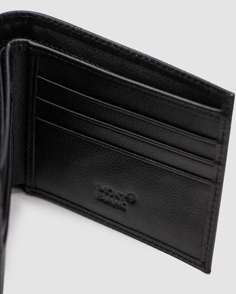 Гаманець Montblanc 8cc з тисненням під крокодила у чорному кольорі 8818605 фото