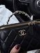 Chanel Classic Black Lambskin Pearl Crush Vanity Bag Black/Gold [оригінальна магнітна коробка] pr2066 фото 9