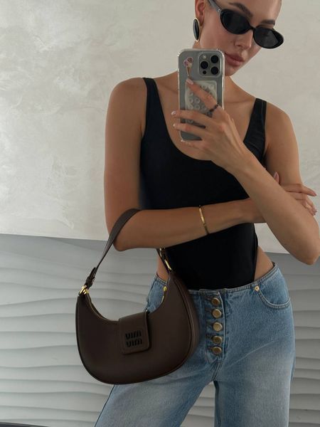 Chanel Classic 1.55 Small Single Flap in Brown/Gold Магнітна Коробка pr2998 фото