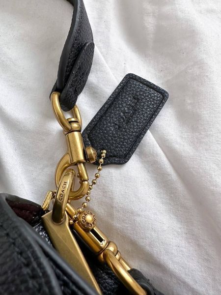 Tabby Shoulder Bag In Signature Canvas Black/Gold [крафтова коробка] pr0007 фото