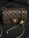 Chanel Classic 1.55 Small Single Flap in Brown/Gold Магнітна Коробка pr2998 фото 12