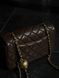 Chanel Classic 1.55 Small Single Flap in Brown/Gold Магнітна Коробка pr2998 фото 9