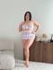 Комплект для дівчат PLUS SIZE з ніжного мережива у світлій гамі з квітковою вишивкою DO3947 фото 1